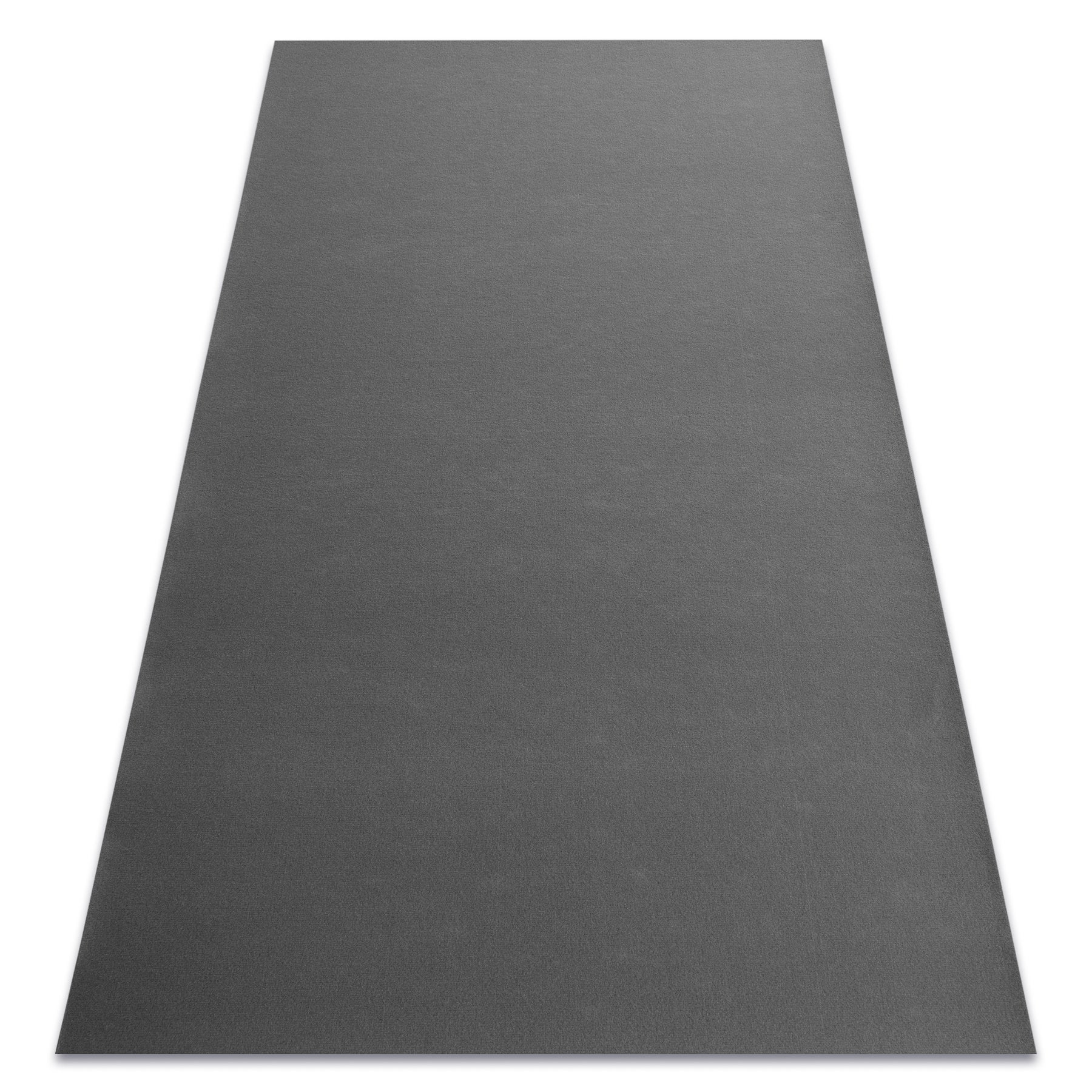 Alfombra con refuerzo de goma rumba 1897 un solo color gris oscuro 80x200 cm