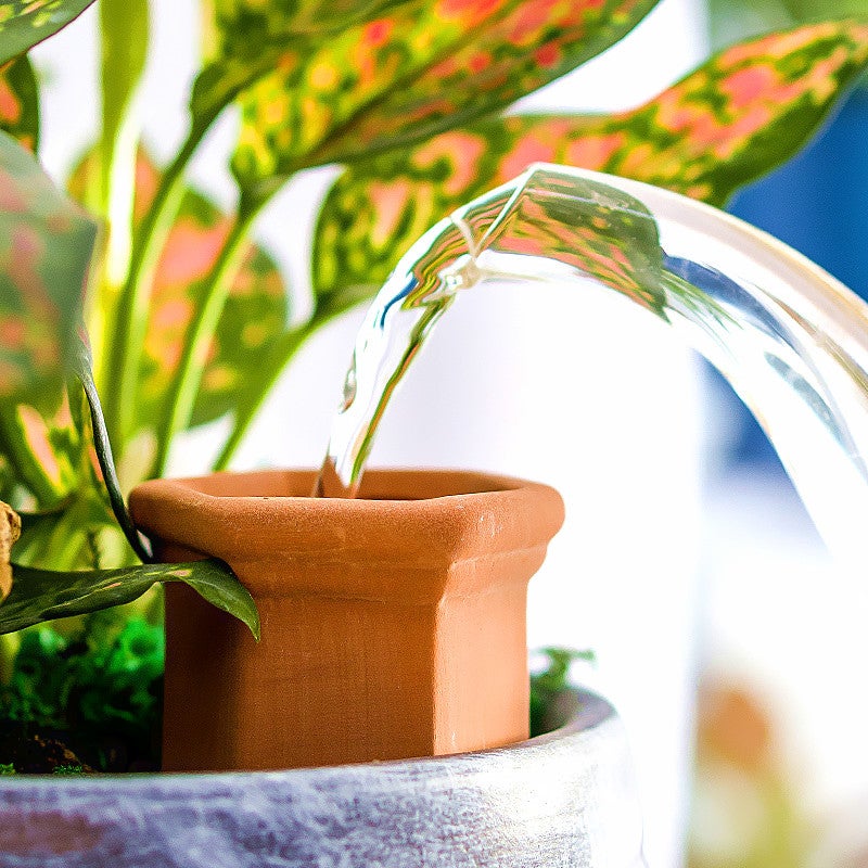 Lot de 4 dispositifs d'arrosage en céramique pour plantes, goutteur automatique, dispositif d'arrosage en pot, adapté à une utilisation en vacances - 9