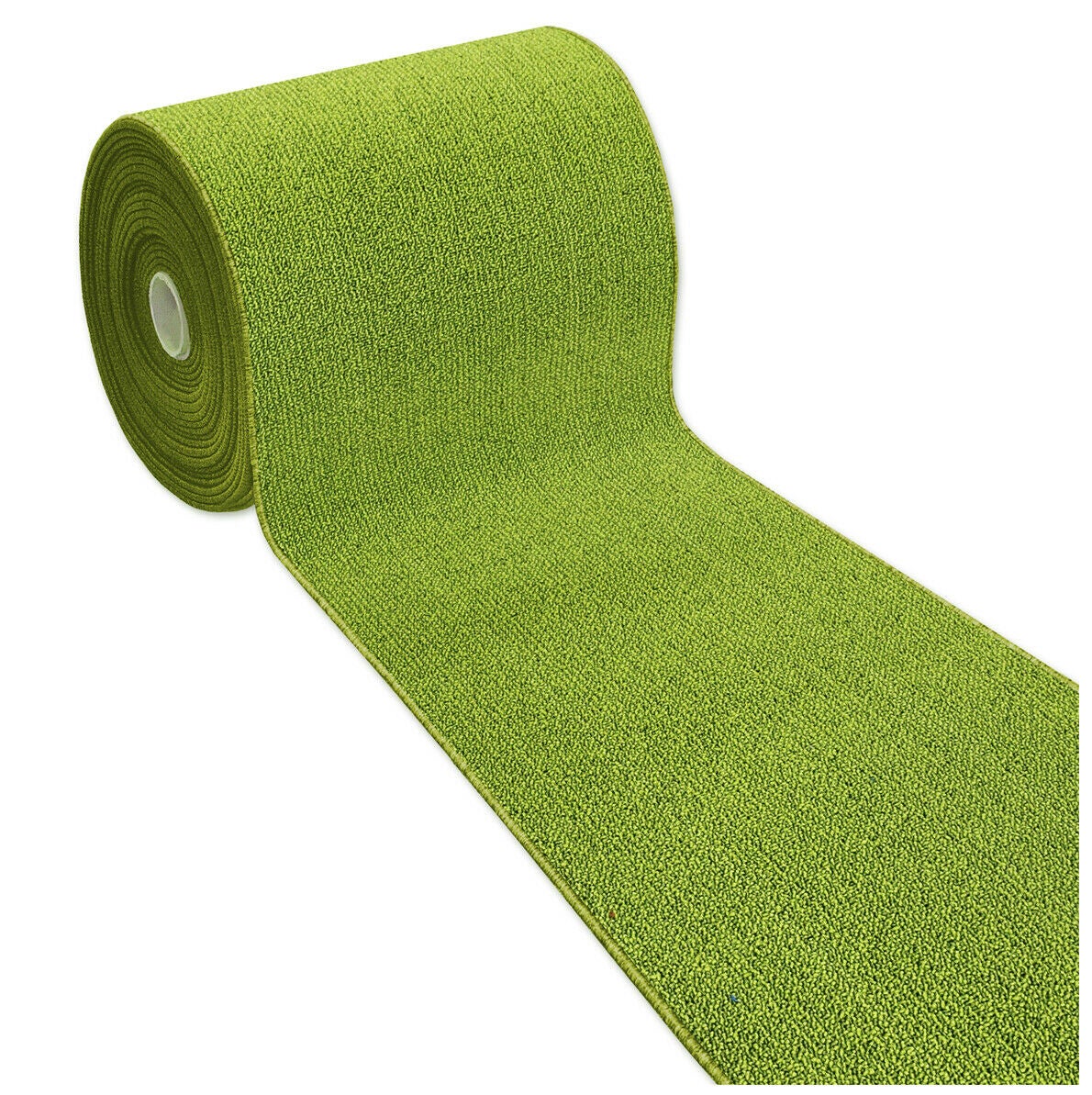 Alfombra de cocina 50x40 tejido plano corredor bordado absorbente base antideslizante color sólido verde