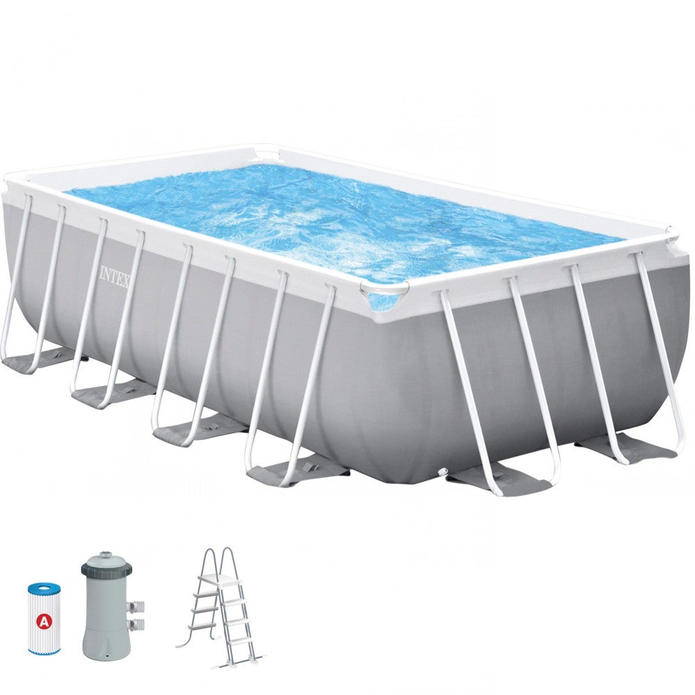 Basen ogrodowy, prostokątny Intex 26790 Prism Frame Premium 400x200x122 cm