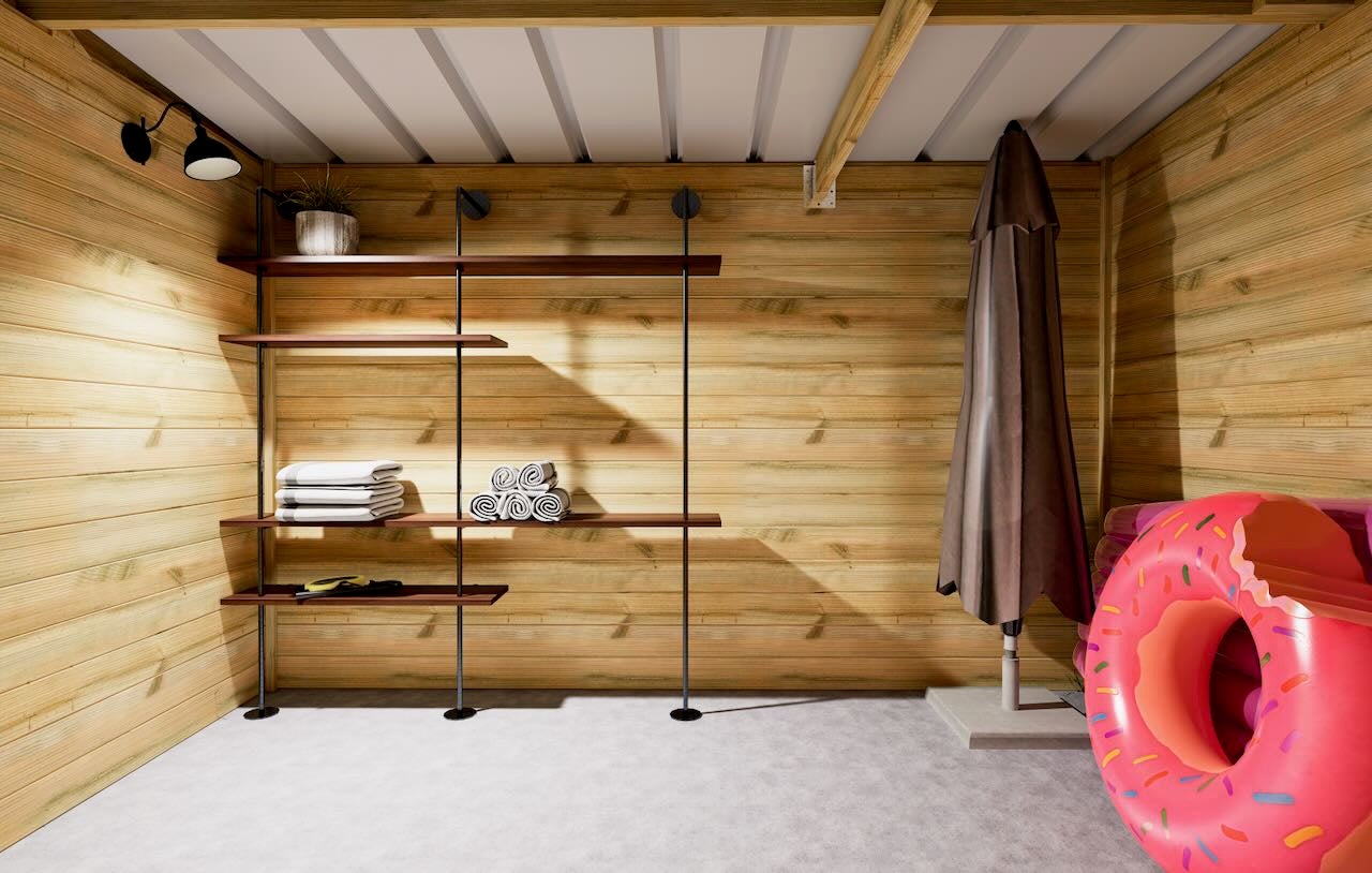 LOCAL TECHNIQUE Porte double Pleine / Fenêtre horizontale - 4