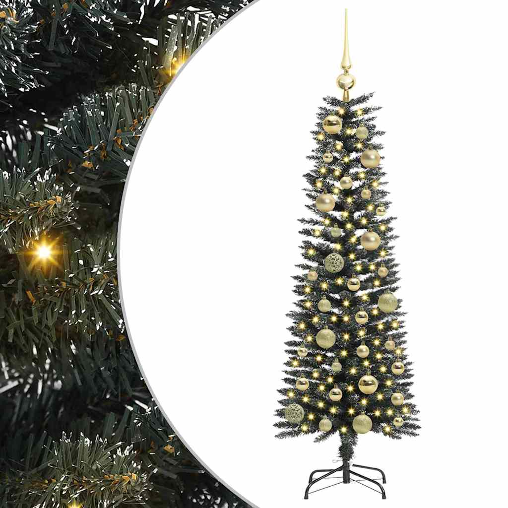 Sztuczna choinka z 150 diodami LED Zielony 40.5 x 40.5 x 120 cm