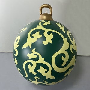 Boule De Noël Gonflable Géante 60 Cm - Décoration PVC Pour Intérieur/extérieur, Cour, Jardin, Sapin