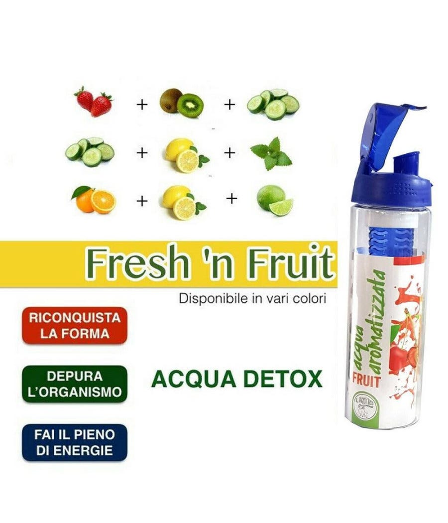 Caraffa Infusore Caraffa Con Infusore Cucina Sana 2 Litri - Senza BPA Per Acqua Aromatizzata Caraffa Per Succo - Foto 5