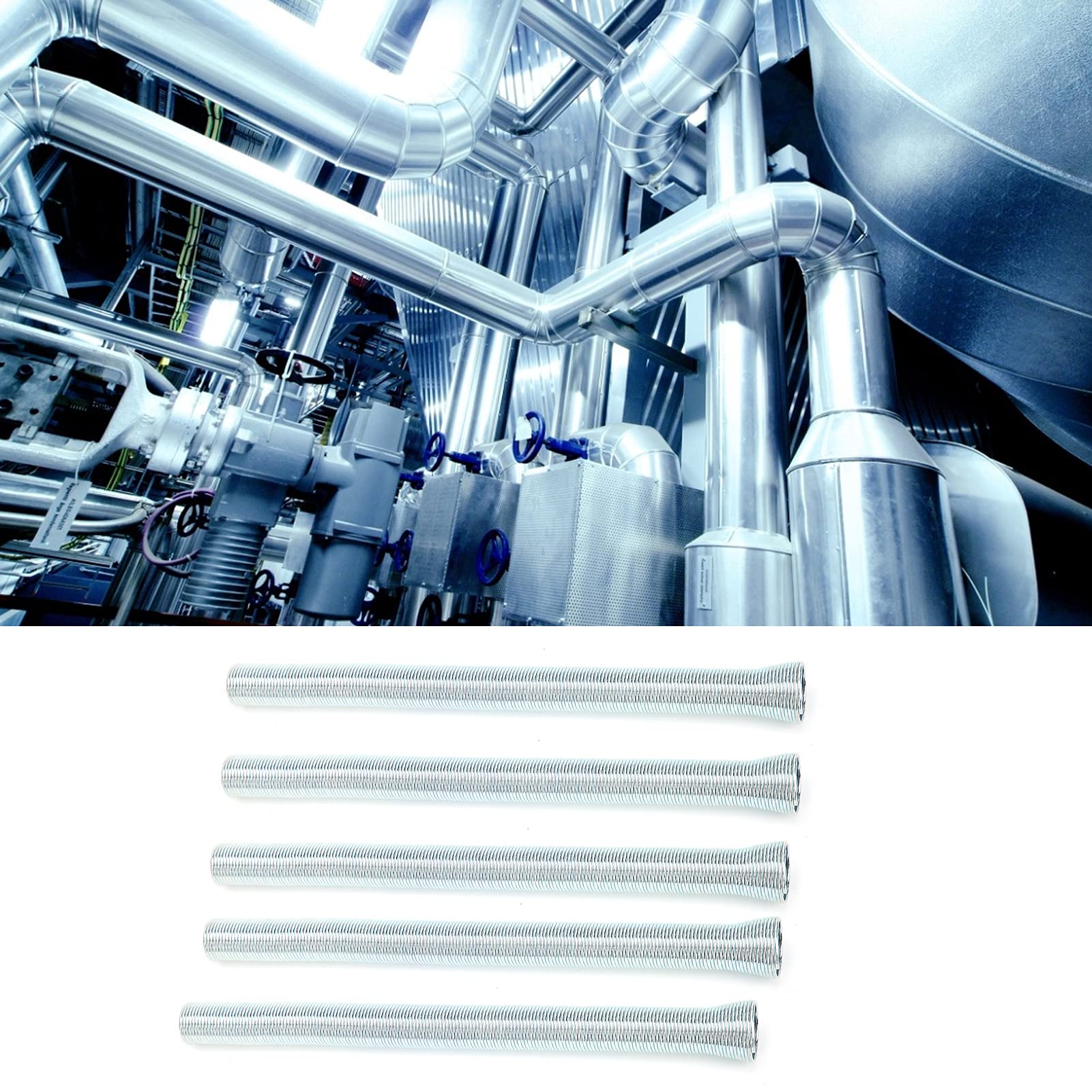 Lot de 5 ressorts de cintrage élastiques pour tubes souples courbés en acier à ressort - 2