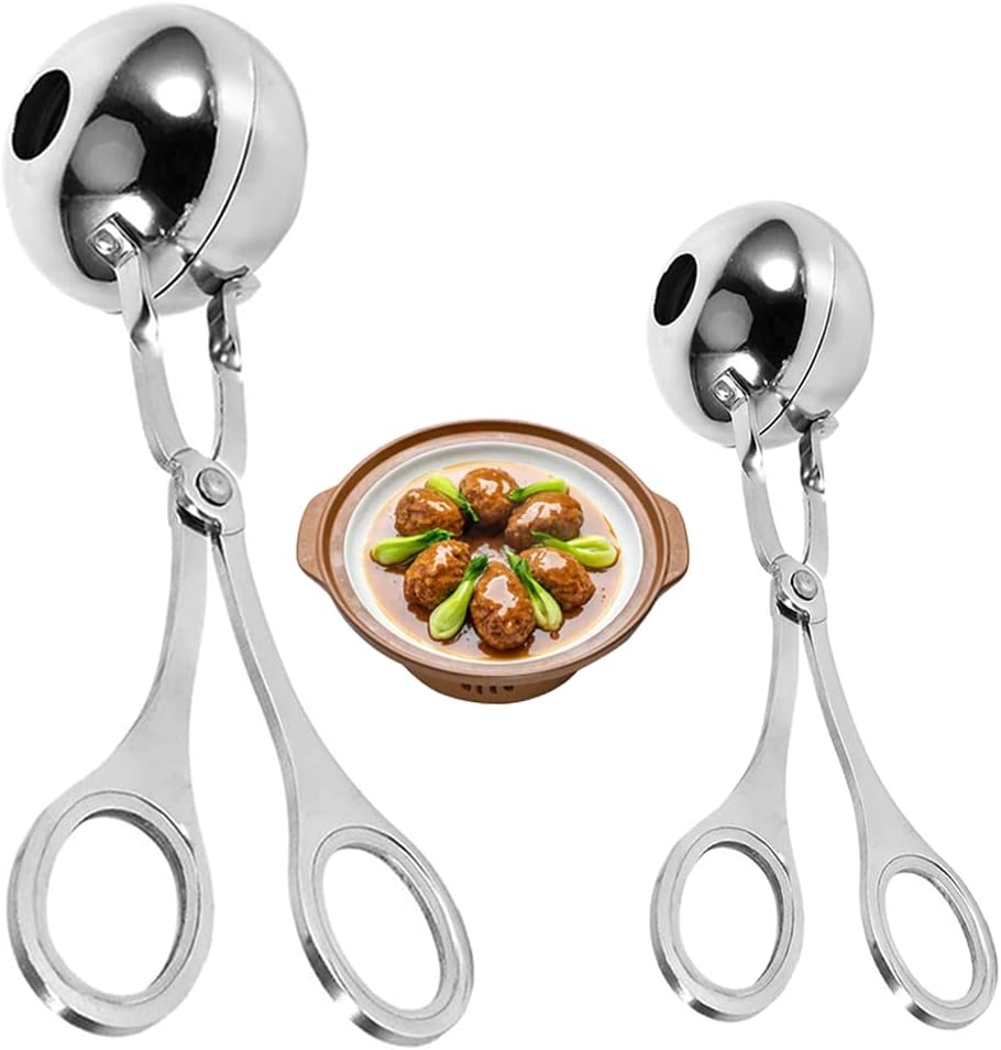 Pince à Boulettes De Viande En Inox – Outil De Cuisine Antiadhésif, Forme Boulettes Facilement – Pratique Et Durable