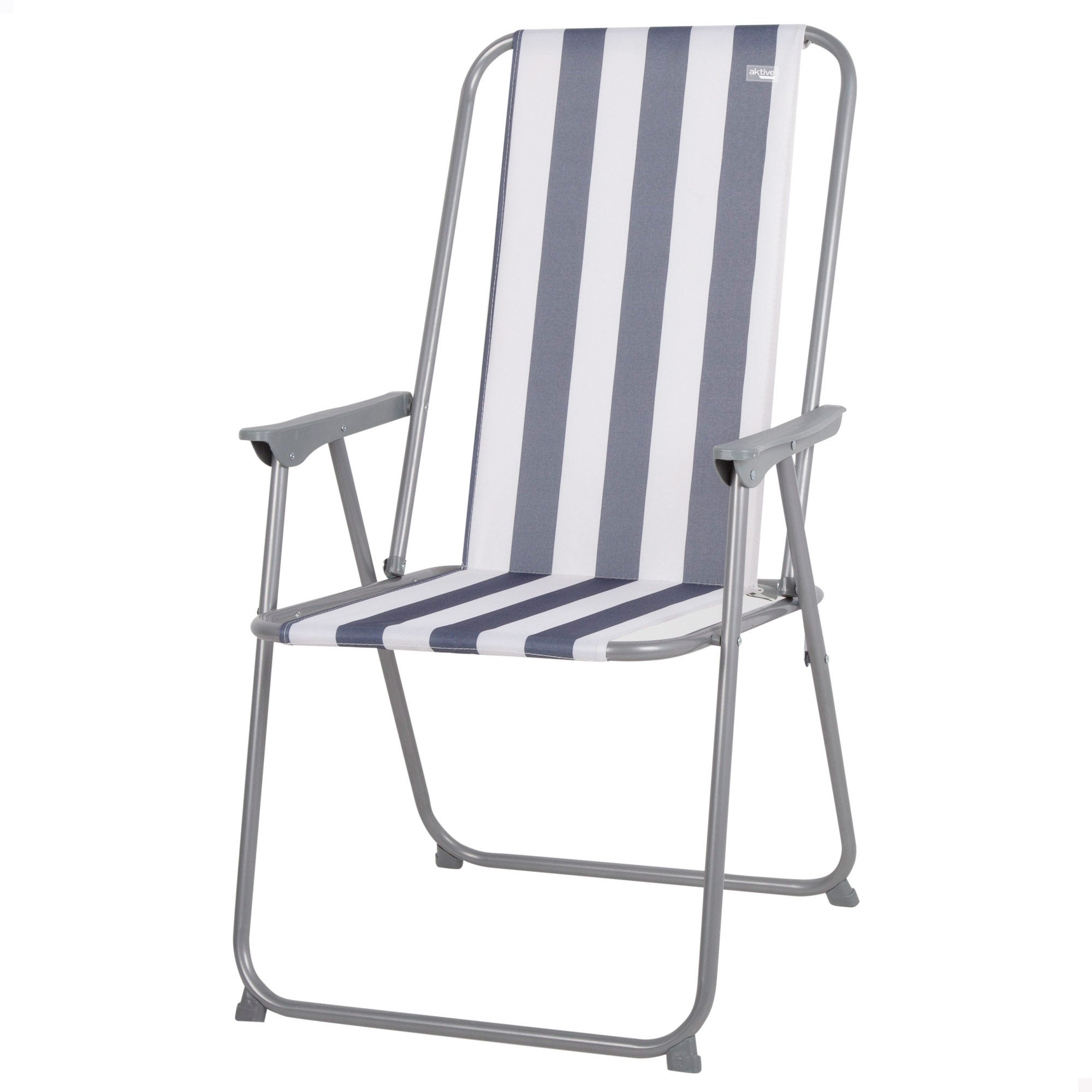 Silla plegable camping antivuelco marinera 44x45x88 cm