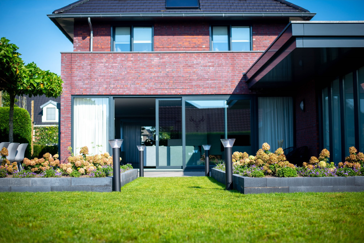 Lampe solaire Iplux® Rome sur pied 80cm- Haute qualité - Durée de combustion 15 heures - 12