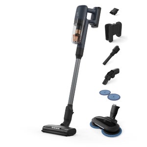 AEG AS52CB21DB Aspirateur Balai Sans Fil - Autonomie 50 Min, 0,3 L, Lumière LED - Pour Sols Durs Et Tapis