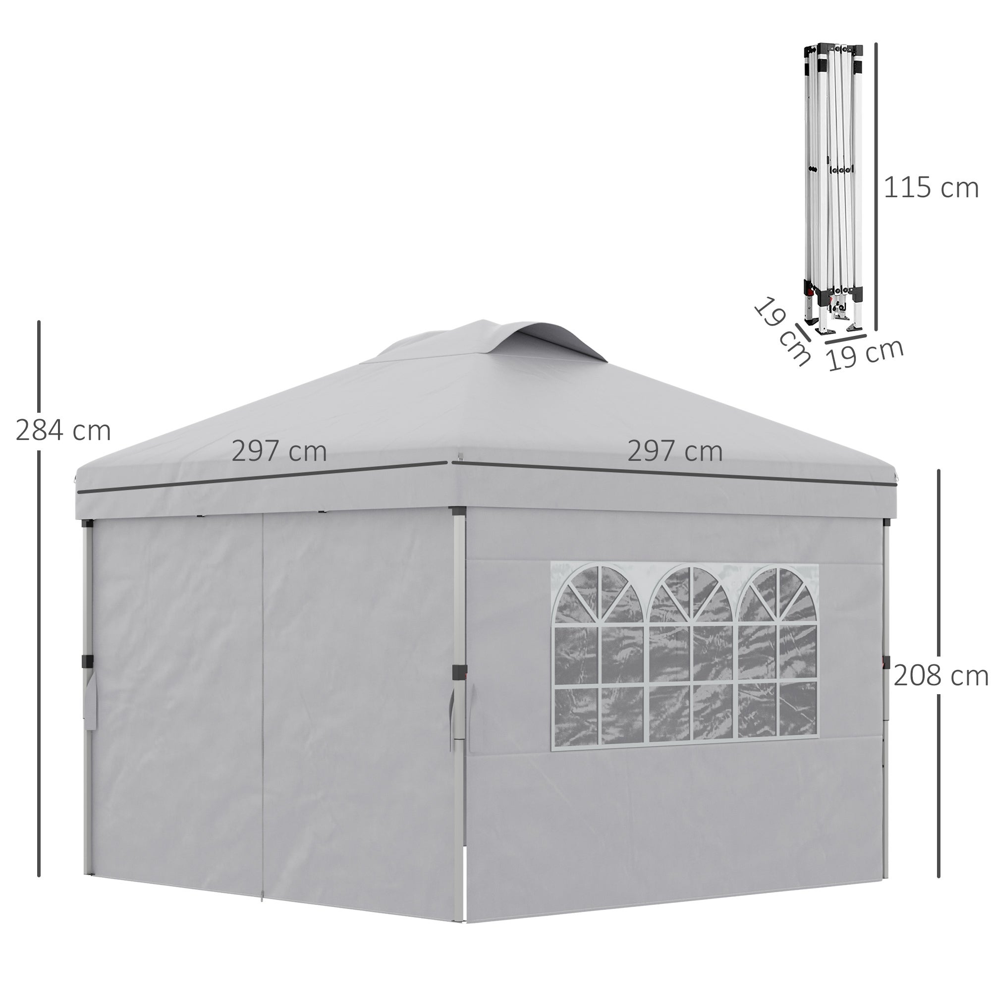 Barnum pop-up 2,97L x 2,97l x 2,84H m sac inclus - 3