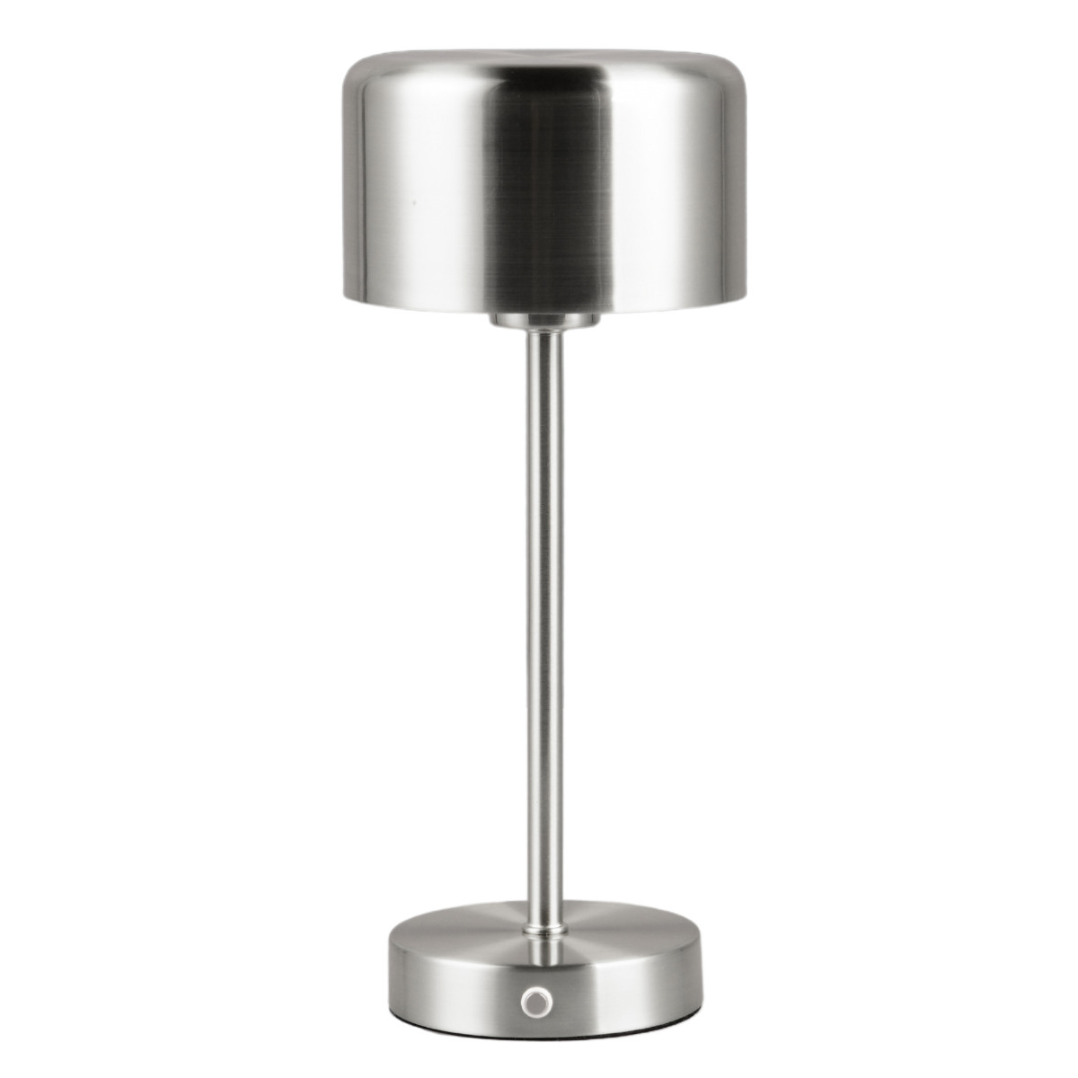 Lampa stołowa akumulatorowa nikiel dotykowa wbudowany LED Jeff RL