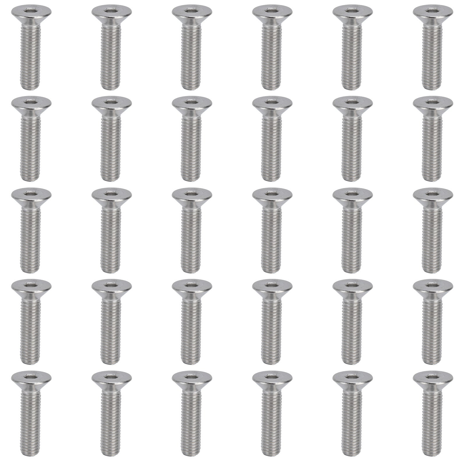 sourcing map Hexagonal Douille Auto Vis Taraudeuses M6 x 20mm Carbone Acier Bois Vis 100pcs