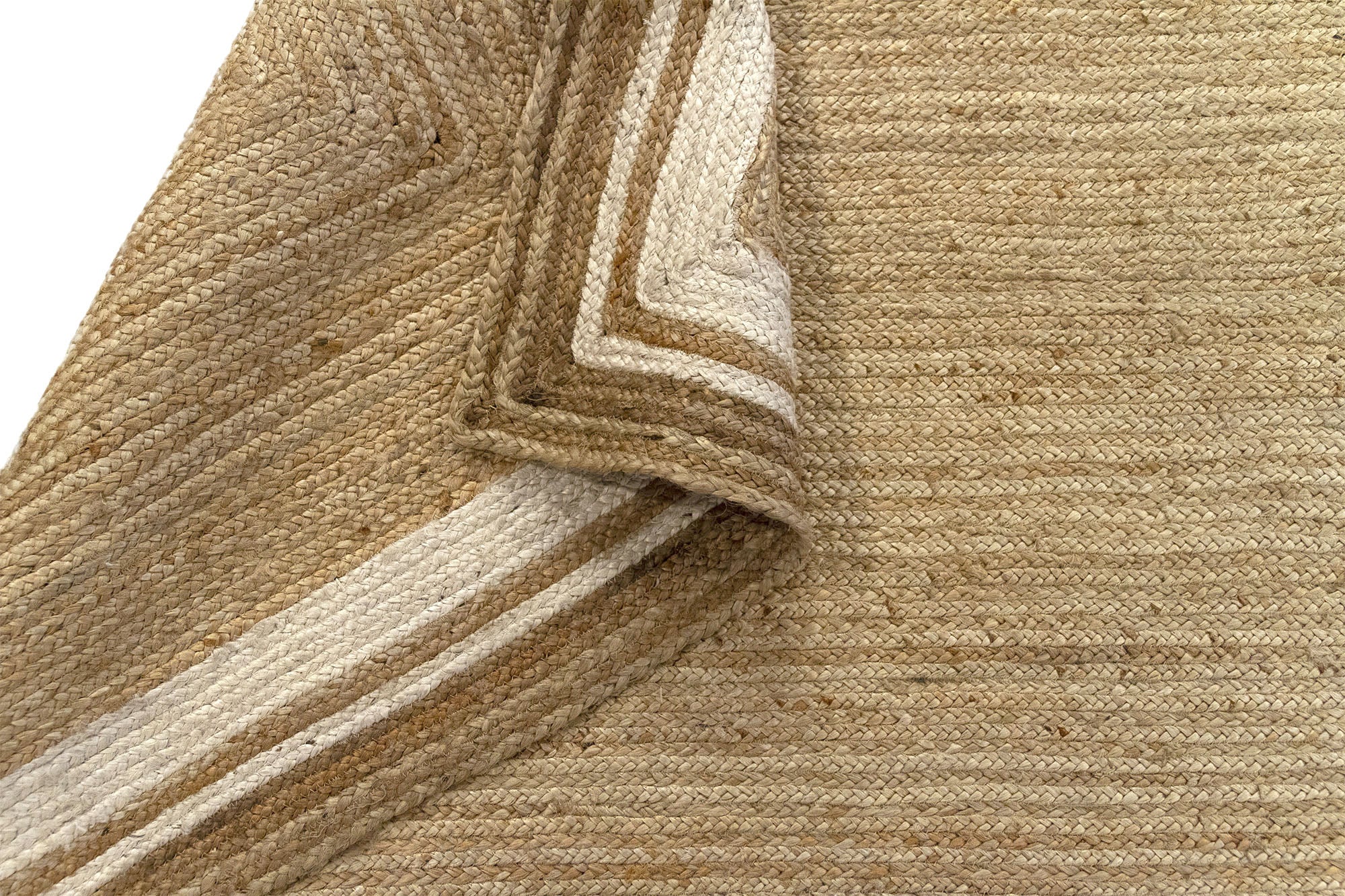 Hamid - Tapis en jute naturel ALHAMBRA GREC 230x160cm - Tapis pour salon, chambre, salle familiale - 6