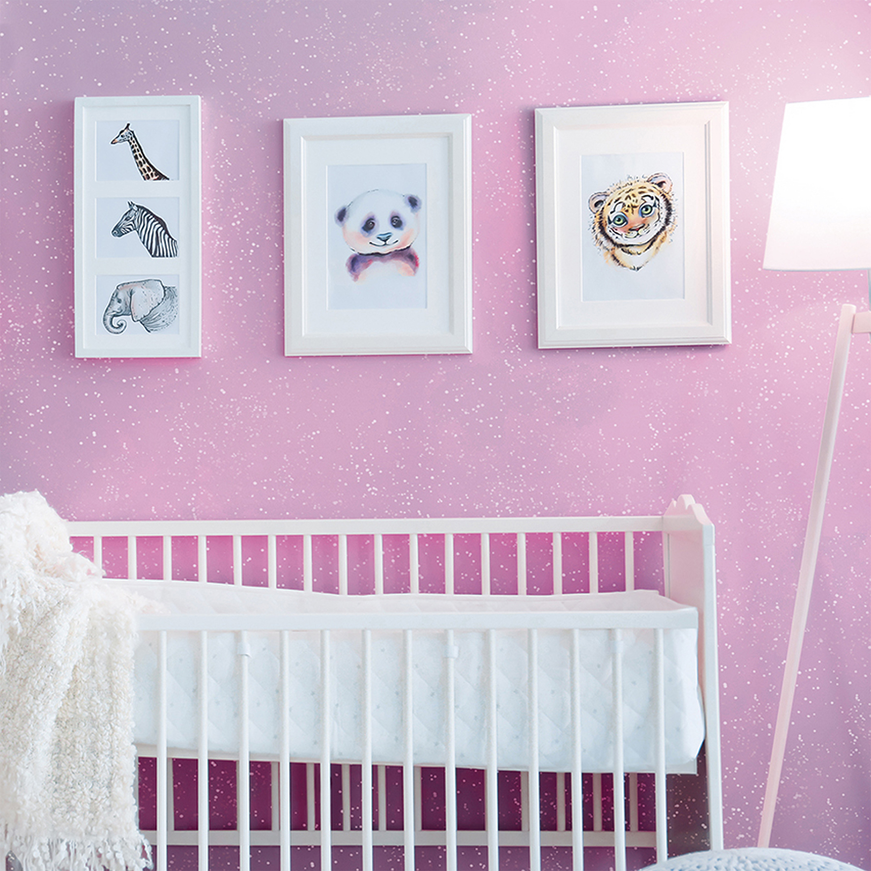 Peinture pailletée Flamant Rose Jungle Paillettes Richard 2 L - 4