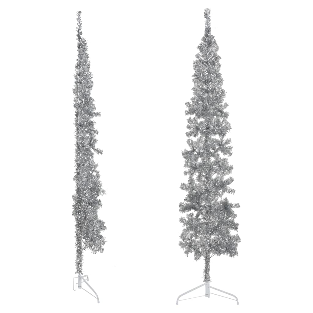 Support Sapin Noël Garden Market - Support Métal Argent Pour Arbre 2.5m