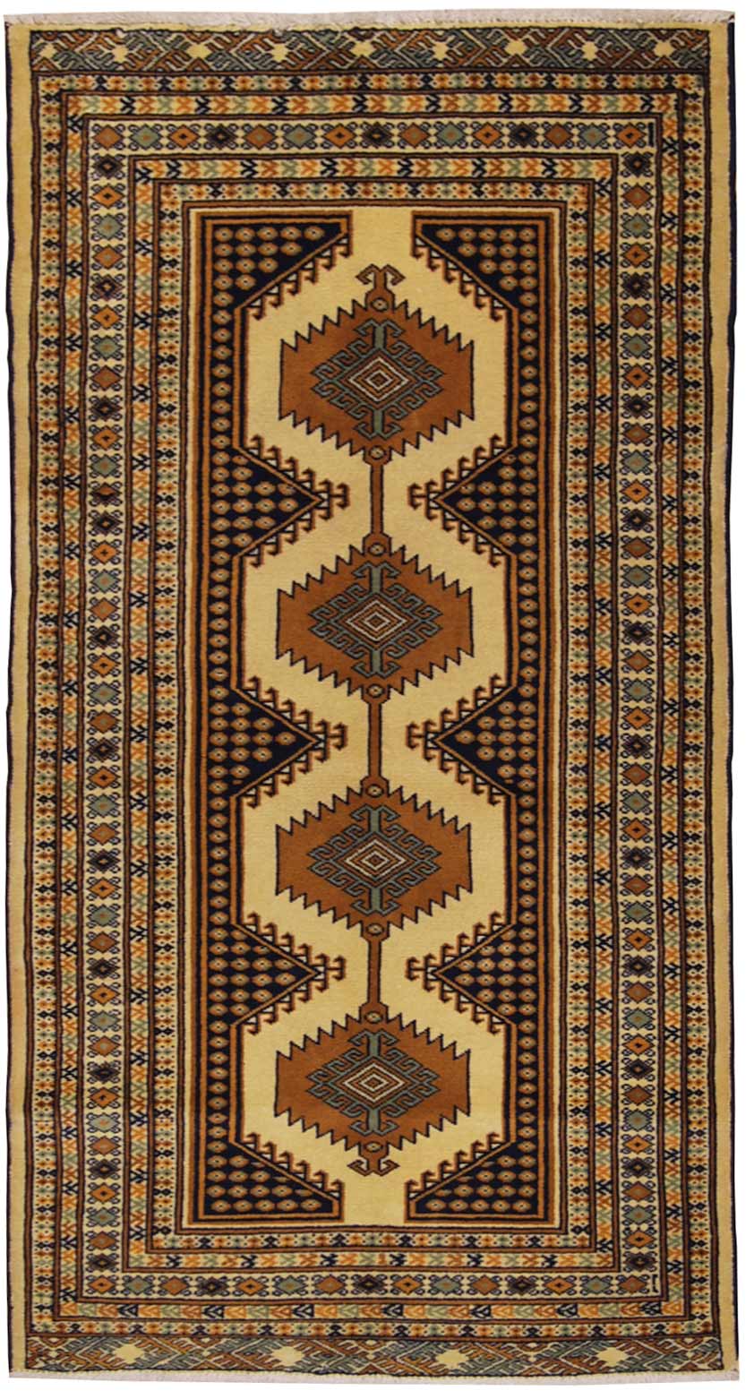 Oryginalny ręcznie robiony orientalny dywan, wymiary: 145X75 CM z certyfikatem autentyczności