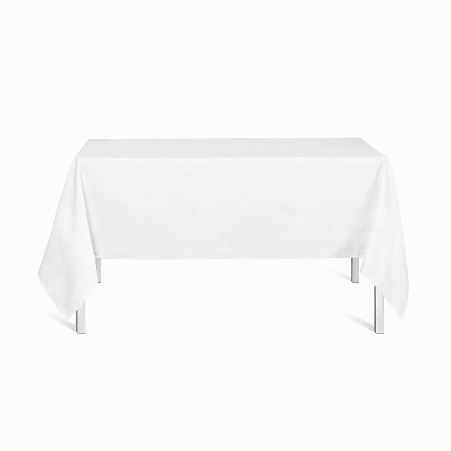 Vnituasr Lot de 4 nappes rectangulaires Blanches de 153 x 260 cm pour Tables rectangulaires de pour Mariage, Banquet, Restaurant, fête