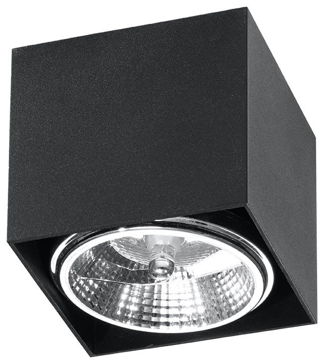 Reflektor sufitowy spot natynkowy Blake kwadratowy biały 1xGU10x40W wym: 12 x 12 cm metal Sollux Lighting
