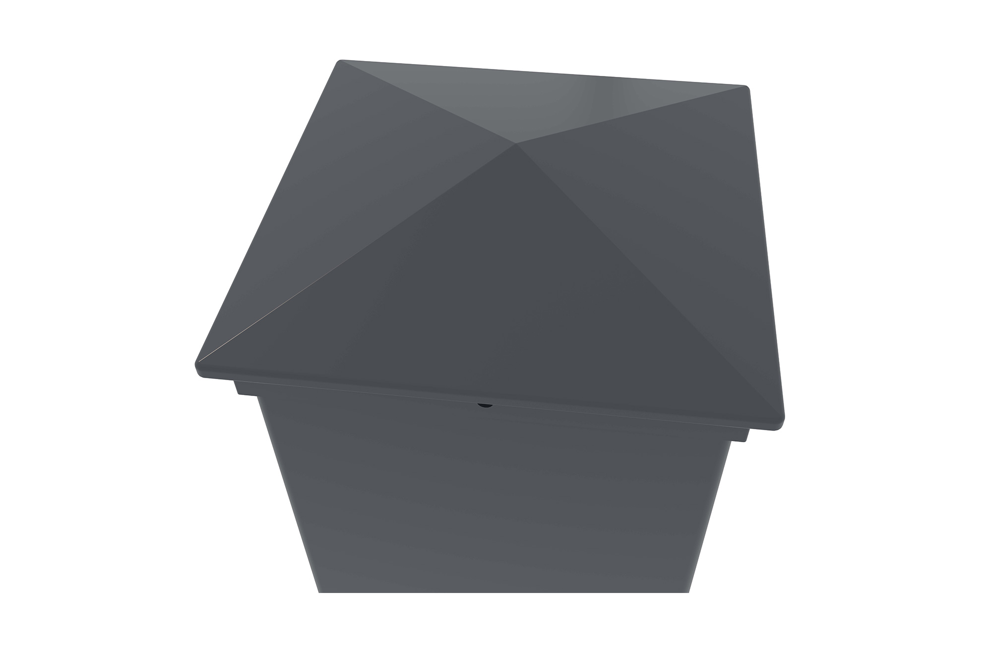 Poteau en aluminium EIFEL 15x15 pour hauteur 166cm - Gris - 7