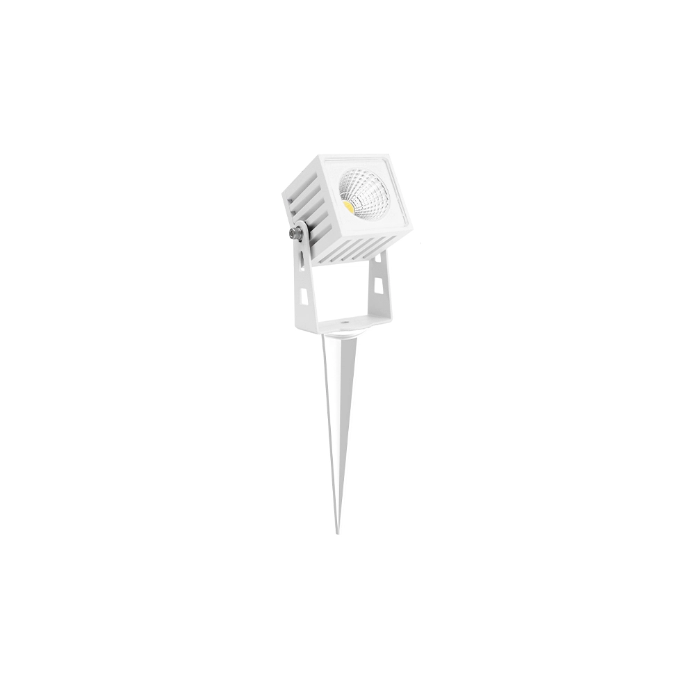 ZAS Beneito 7W IP65 kwadratowy reflektor LED, kolor biały