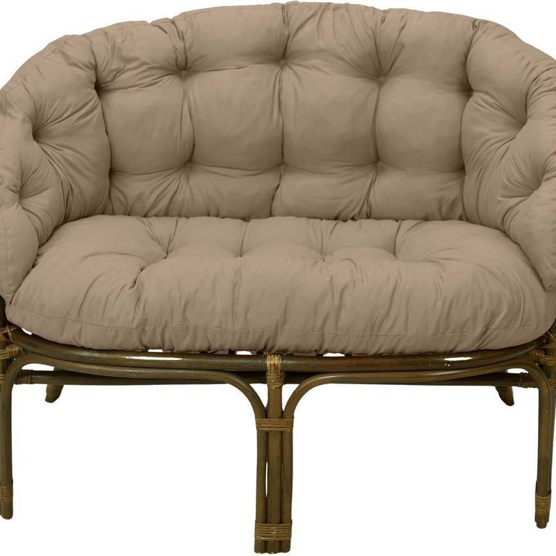 Poduszka na meble rattanowe wiklinowe AMPO zestaw beżowy 1 szt.