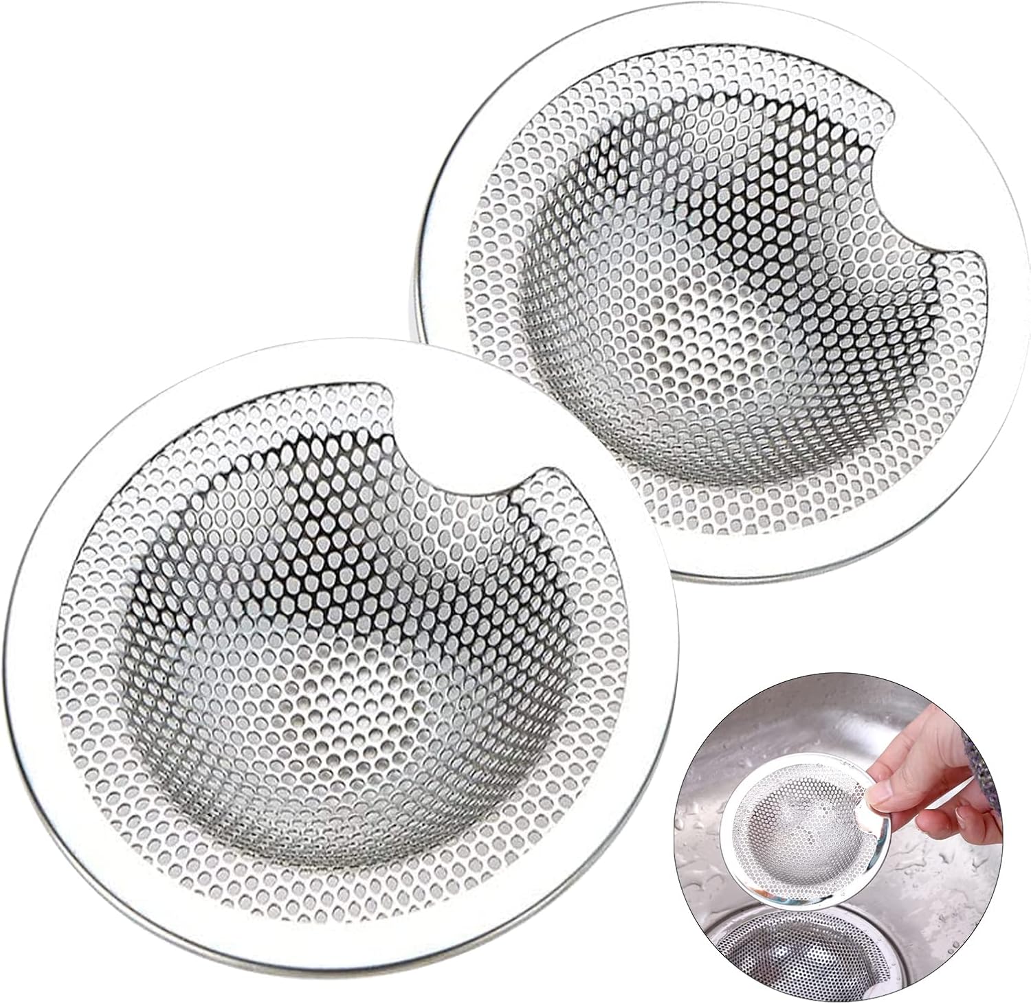 Szt. Filtr do zlewu ze stali nierdzewnej, filtr do zlewu kuchennego, filtr odpływowy INOX, sitko do zlewu kuchennego, kratka do zlewu kuchennego, łazi