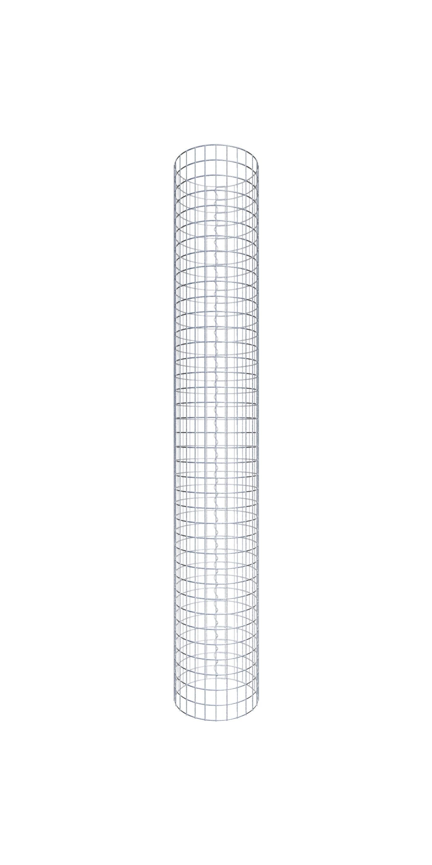 Kolumna gabionowa średnica 42 cm MW 5 x 5 cm okrągła - wysokość: 190 cm