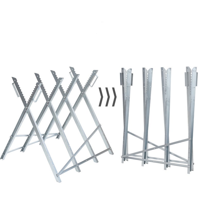 Chevalet de sciage pour couper le bois 80 x 81 x 83 cm Chevalet de sciage charge maximale 150 kg - 3