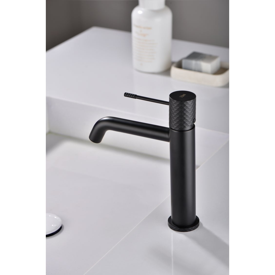 Rubinetto Monocomando Per Bidet Fabbricato In Ottone Nero E Oro Rosa Con Collo Dritto Svezia Imex - 7