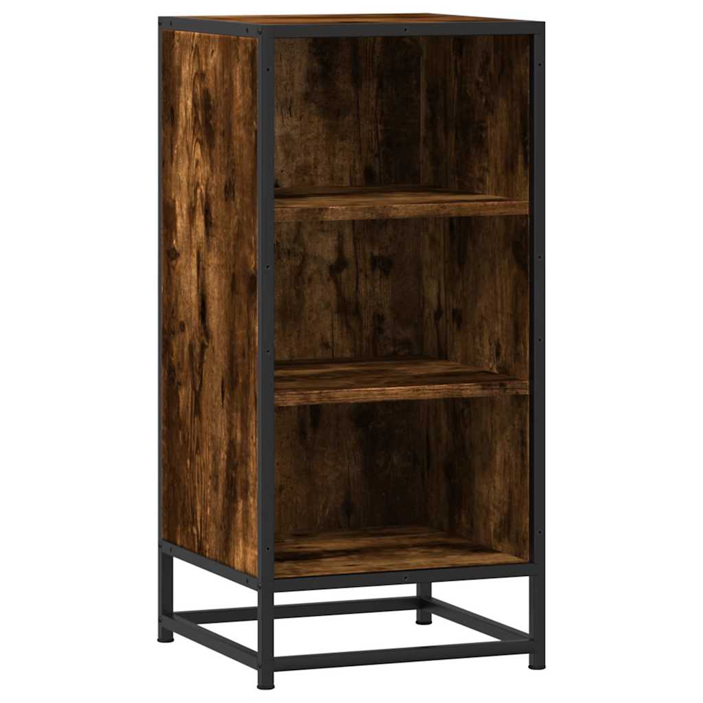 vidaXL Credenza con Cassetti Rovere Nero 100,5x35x76 cm Truciolato