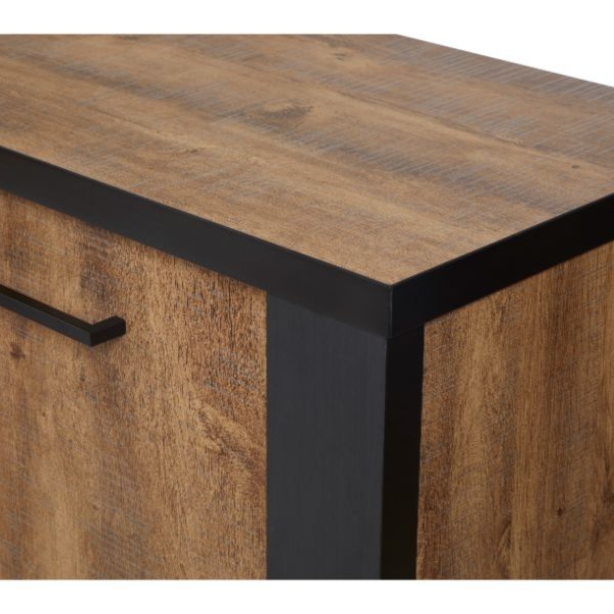Salle manger complète bois et noir SAMANTHA (buffet + table 200cm) - 7