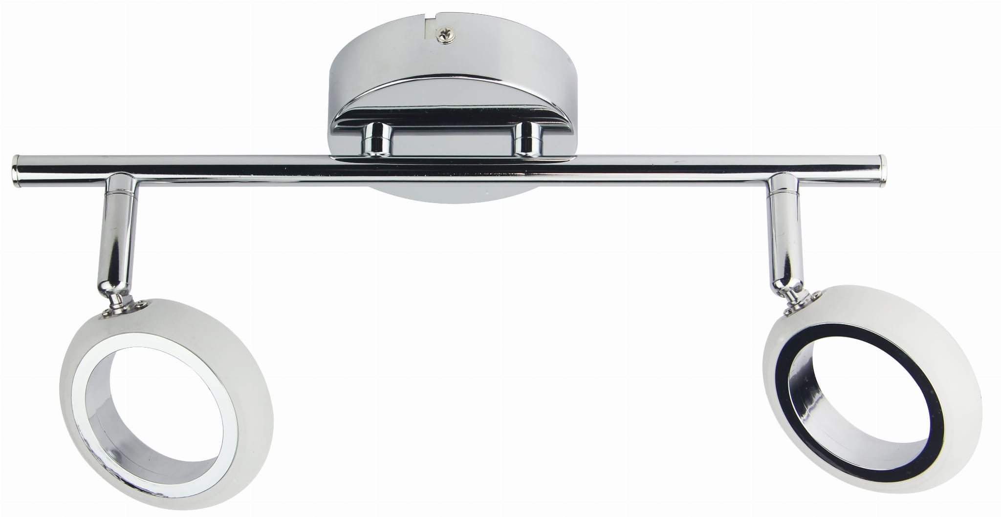 Lampa wisząca AURELION LED 8W Ciepła biel 640lm biała chromowana wym: 16 x 38 x 9 cm Candellux