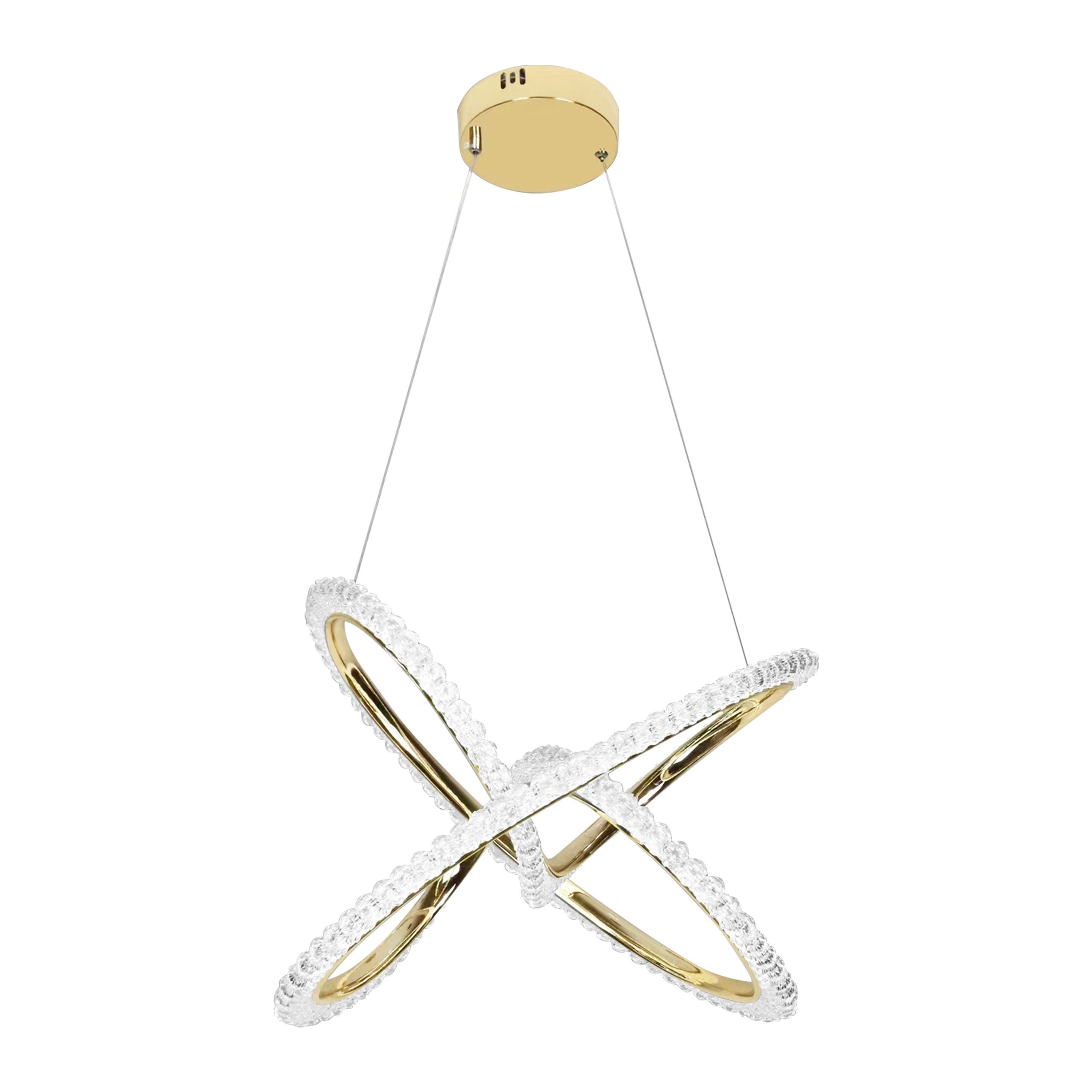 Lampa Sufitowa Wisząca Led Toolight Led G035-Cp Złoty