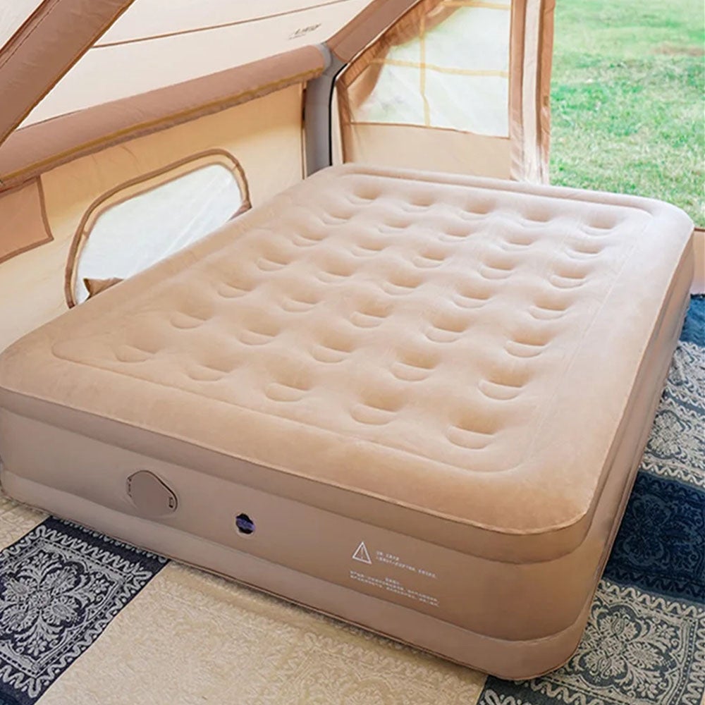 Matelas Pneumatique Vintage AIGLE HUTCHINSON – Motif écossais, Camping