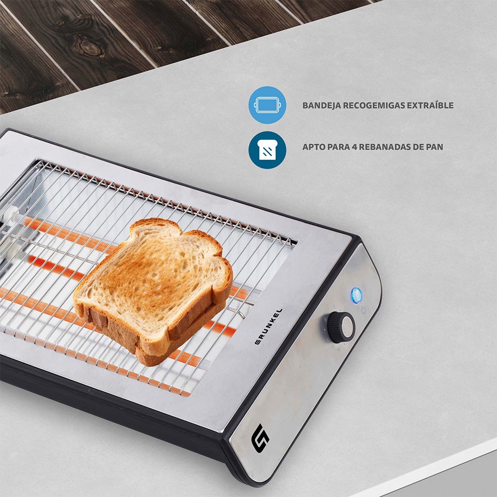 Tostador plano TSP-INOX rebanadas Acero Inoxidable Leroy