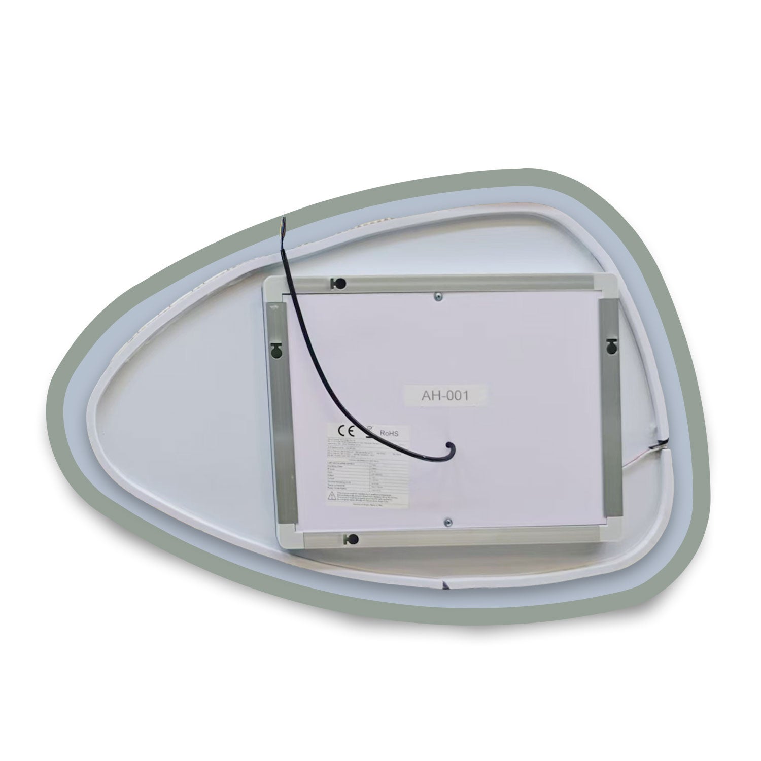 AICA Miroir lumineux 80 x 65cm acve 3 couleurs + dimmable + anti-buée + mémoire, miroir salle de bain led - 7