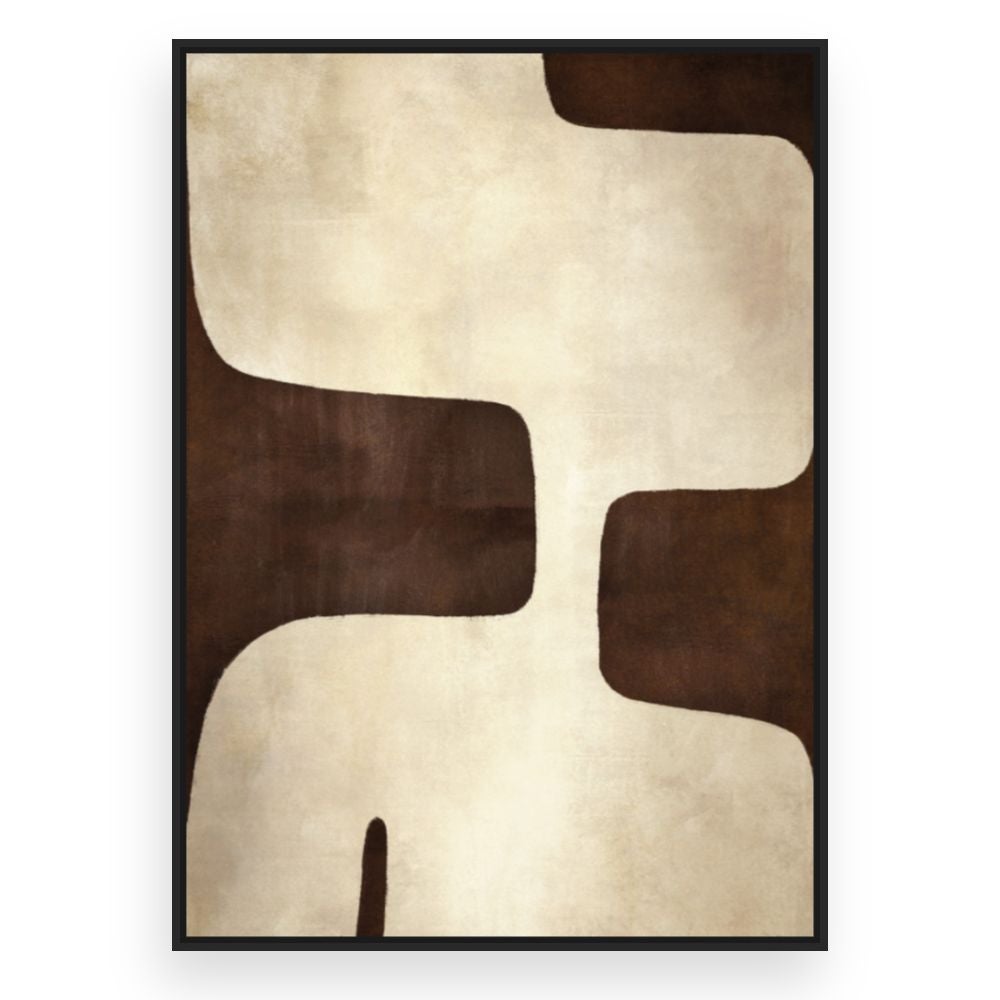 Toile encadrée Formes abstraites / 60x90cm / Cadre Noir / Fabriqué en France / Déco murale / DADA ART - 3
