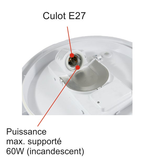 Applique d'extérieur Hublot E27 rond IP44 IK10 - garantie 5 ans - 2