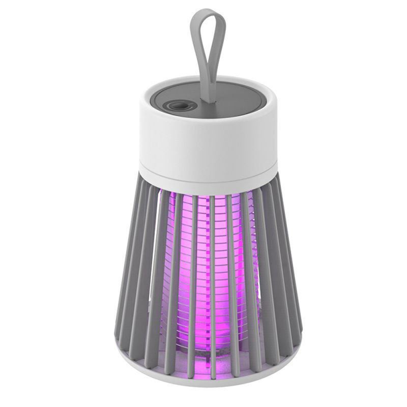 Przenośna Elektryczna Lampa Anty-Moustiques, Pułapka na Komary z Promieniami UV i Raziąca Prądem, Cicha, do Sypialni/Salonu/Pokoju Dziecięcego