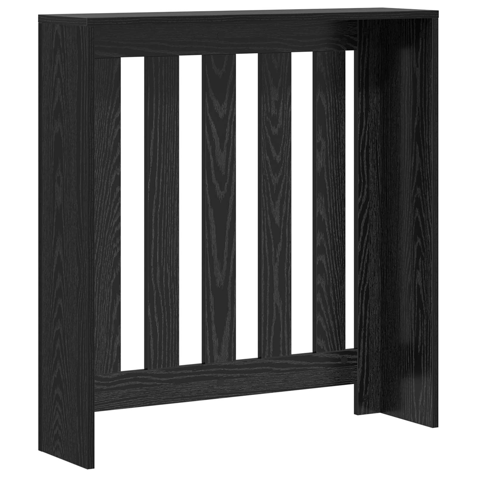 vidaXL Cache-Radiateur Chêne noir 78 x 20 x 82 cm Bois d'ingénierie - 6