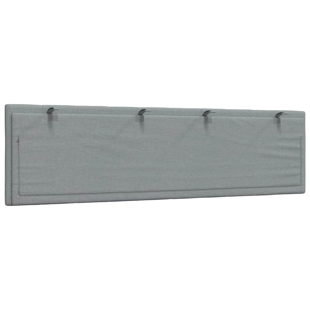 Cuscino Testiera | Cuscino Decorativo Grigio Chiaro 180 cm in Tessuto CFW167221 - 6
