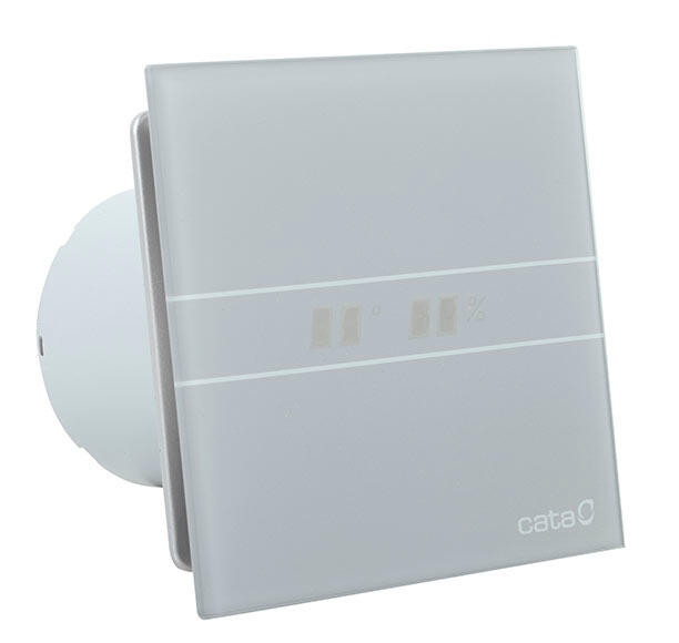 CATA E-120 G – Ventilateur Extracteur Silencieux Pour Salle De Bain Avec Hygrostat Et Indicateur Température/Humidité