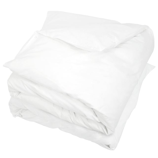 Housse de couette uni 300x300 cm pur percale PRIMO Blanc