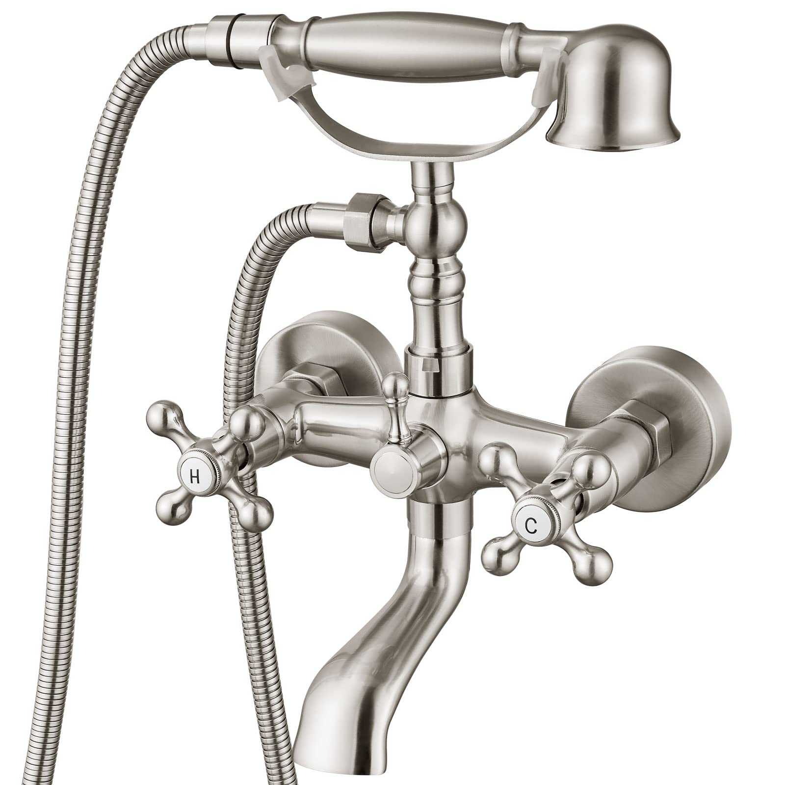 Ensemble de douche mural, robinet de baignoire avec douchette, robinet ...