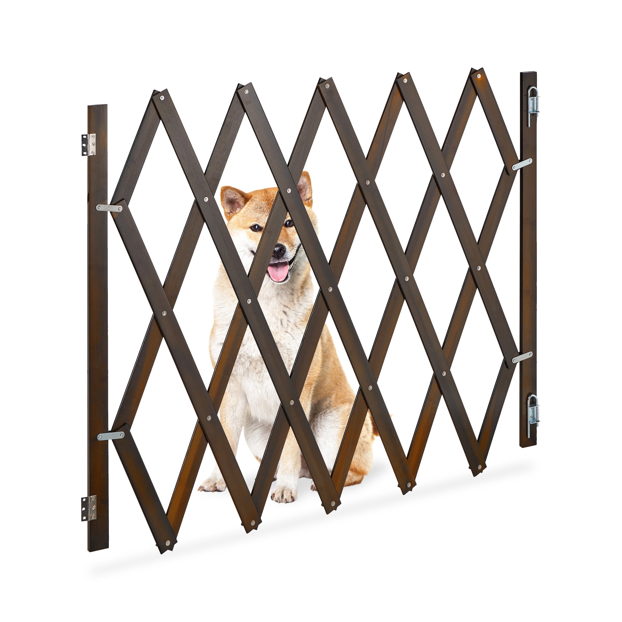 Relaxdays Barrière pour chiens, barrière de sécurité pour porte et