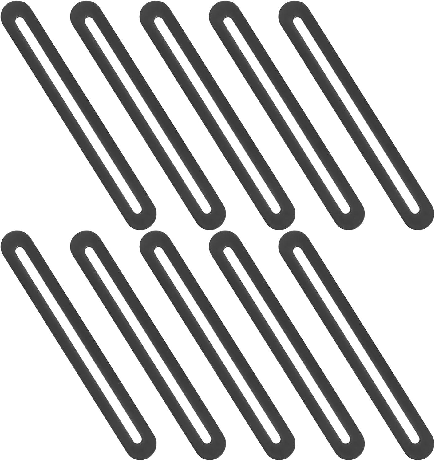 Regulowane łączniki płaskie, zestaw 10 stalowych płytek z otworami, płytki połączeniowe do naprawy i mocowania mebli i drewna (110 x 19 mm)