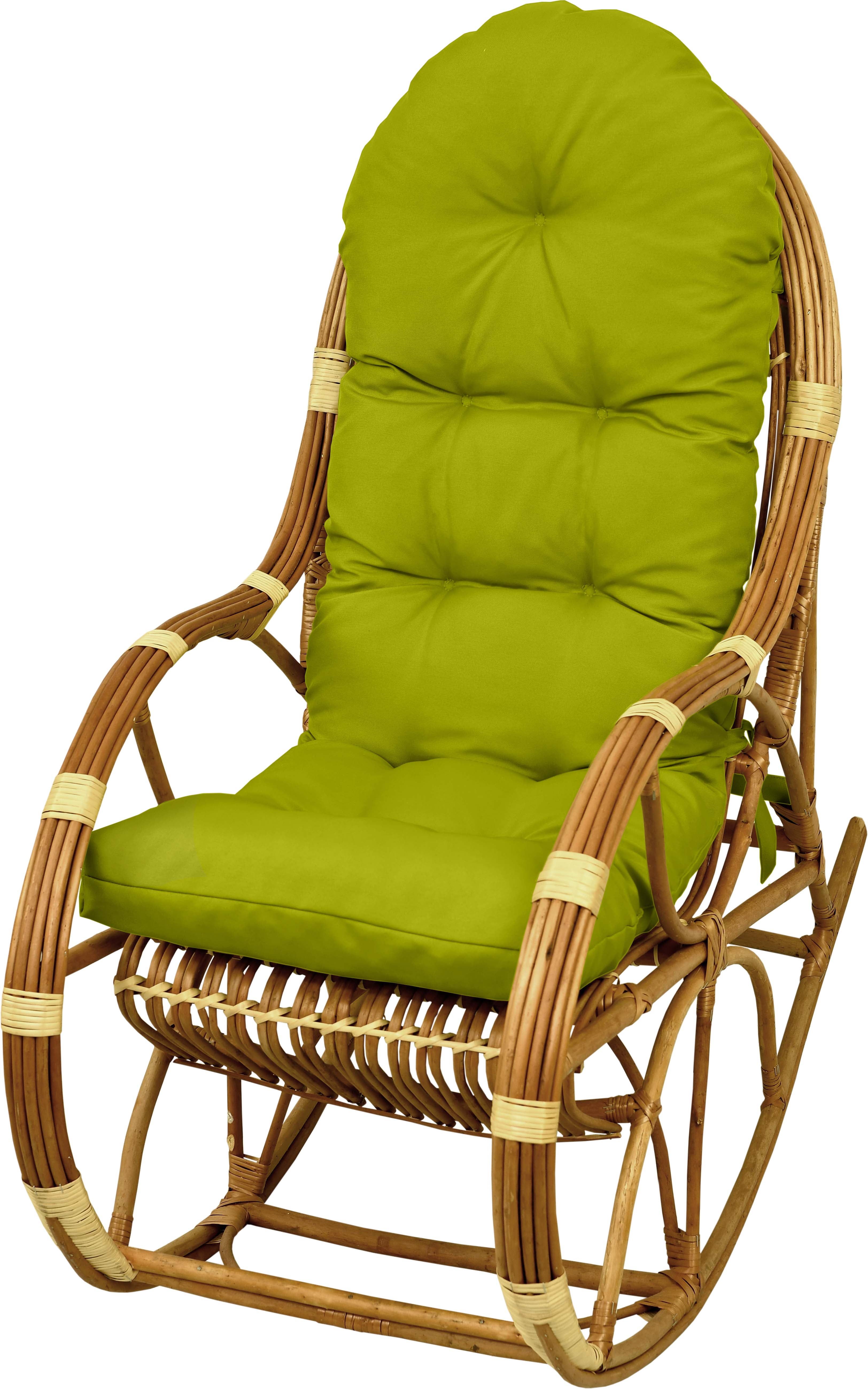 Poduszka na fotel bujany rattanowy AMPO jasny zielony 1 szt.