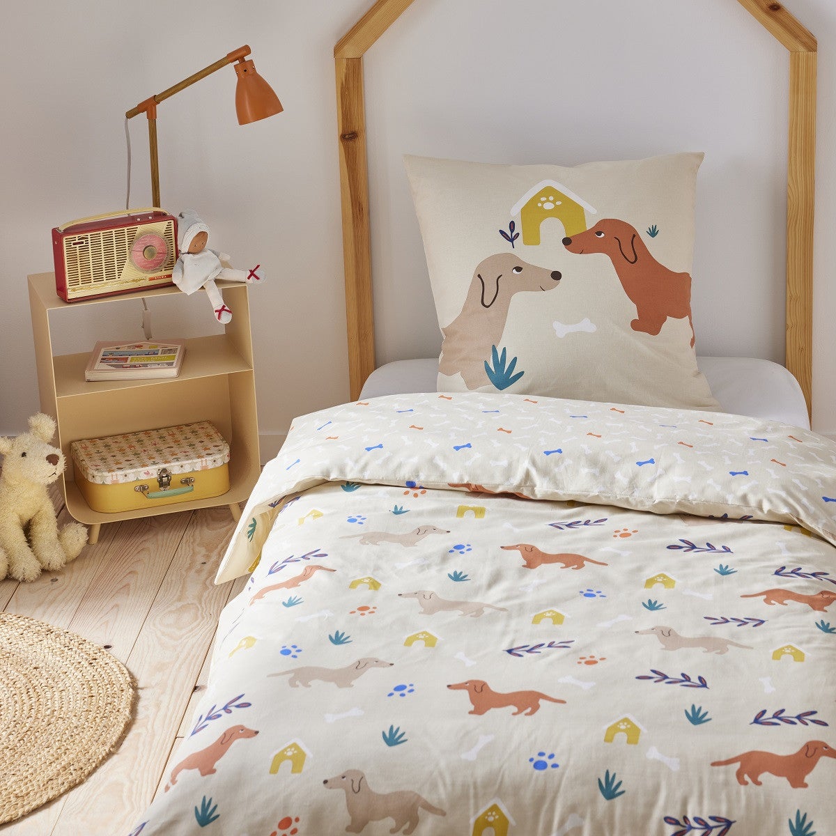 Pokemon - Housse De Couette Pokémon 1ère Génération 200x200 Cm + 2 Taies D' Oreiller 63x63 Cm - 100% Coton - Blanc
