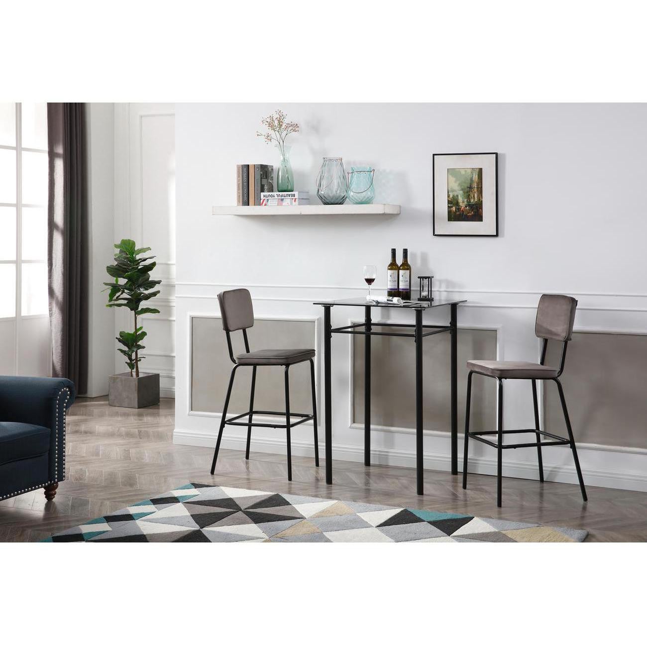 Lot de 2 Tabourets de Bar 