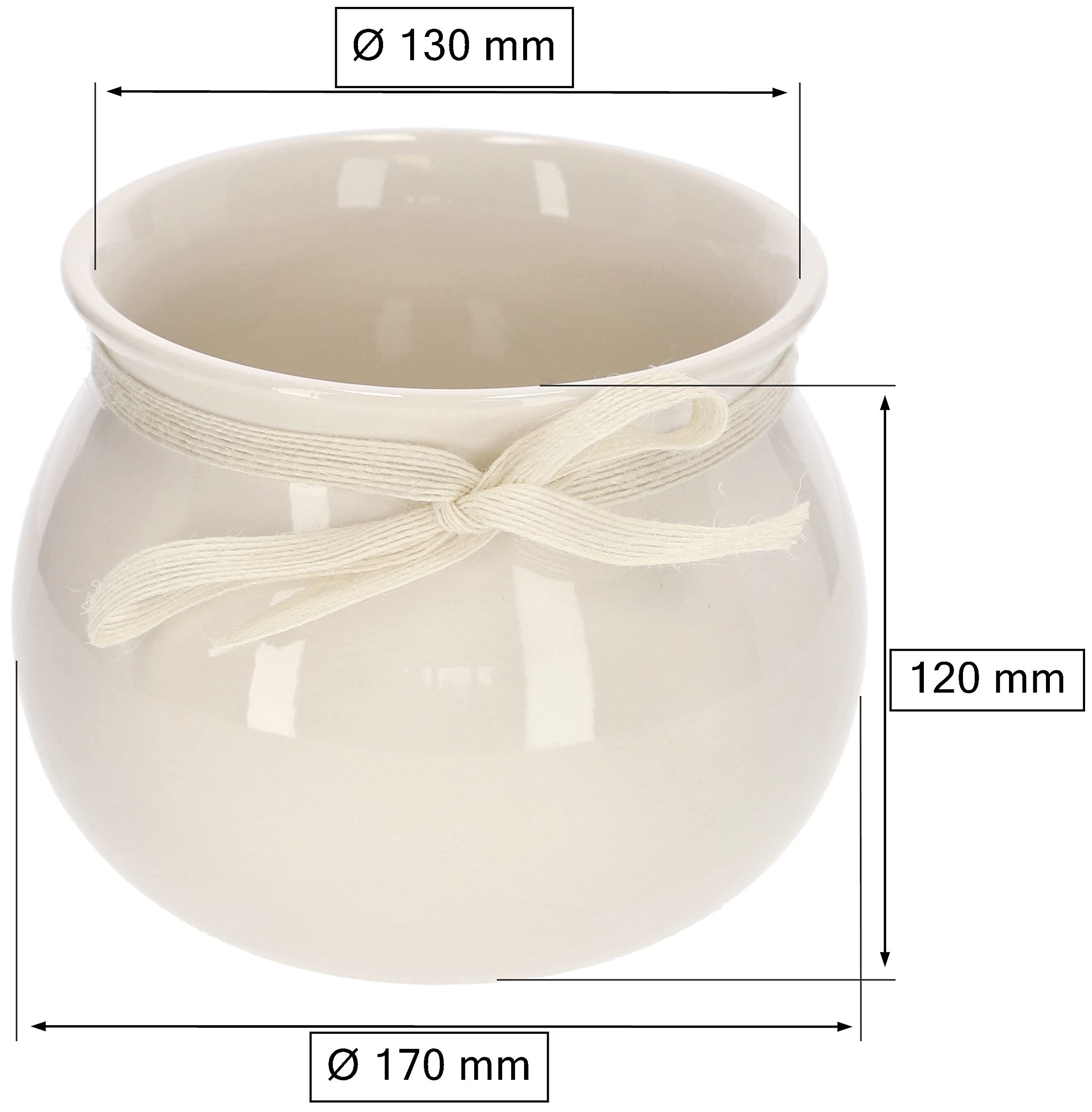 Doniczka ceramiczna fi17 osłonka kwiaty rośliny 2x - KOTARBAU - 2